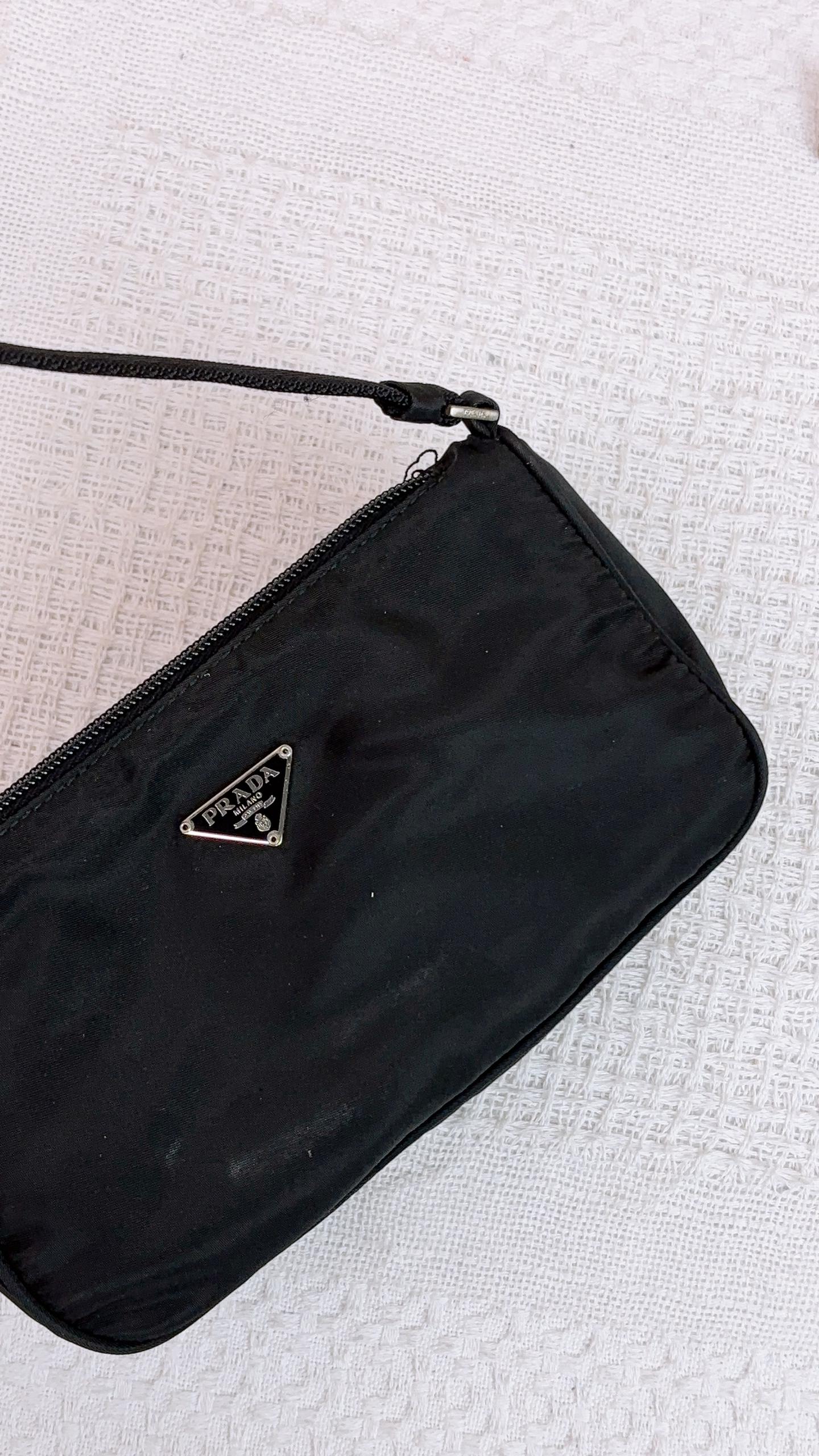 Prada Black Nylon Tessuto Sport Hobo