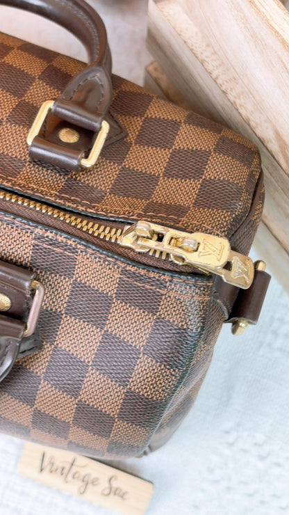 LV Damier Ebene Speedy 25 Bandouliere