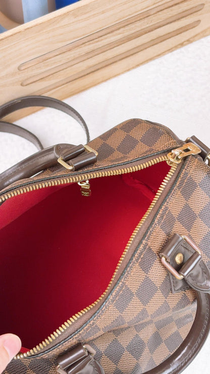 LV Damier Ebene Speedy 25 Bandouliere