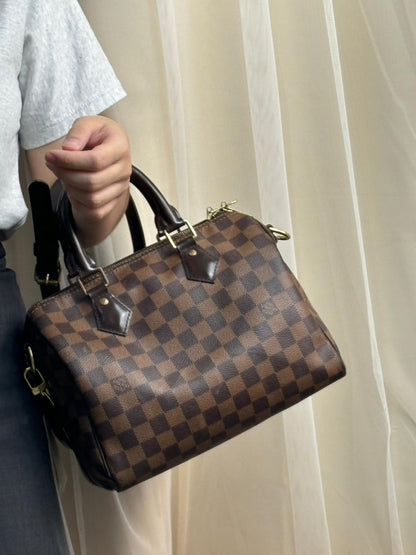 LV Damier Ebene Speedy 25 Bandouliere