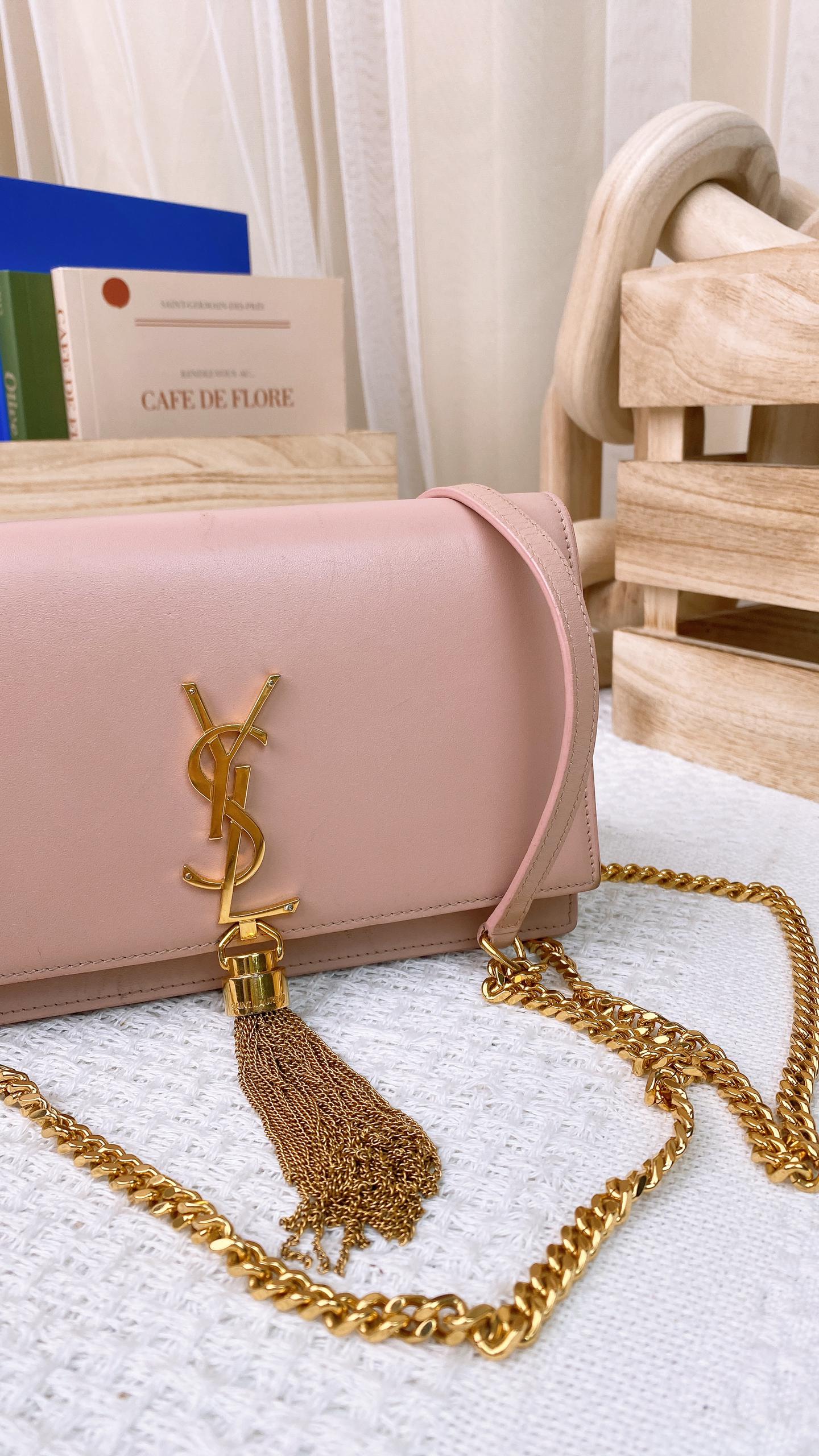 YSL Small Pink Kate (GHW)