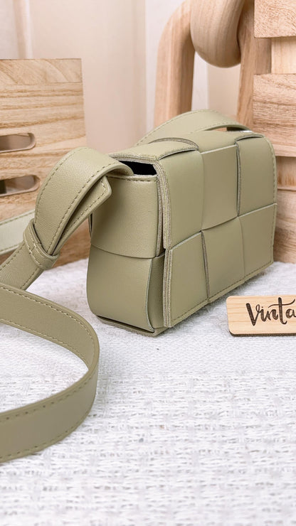 BV Travertine Calfskin Mini Cassette