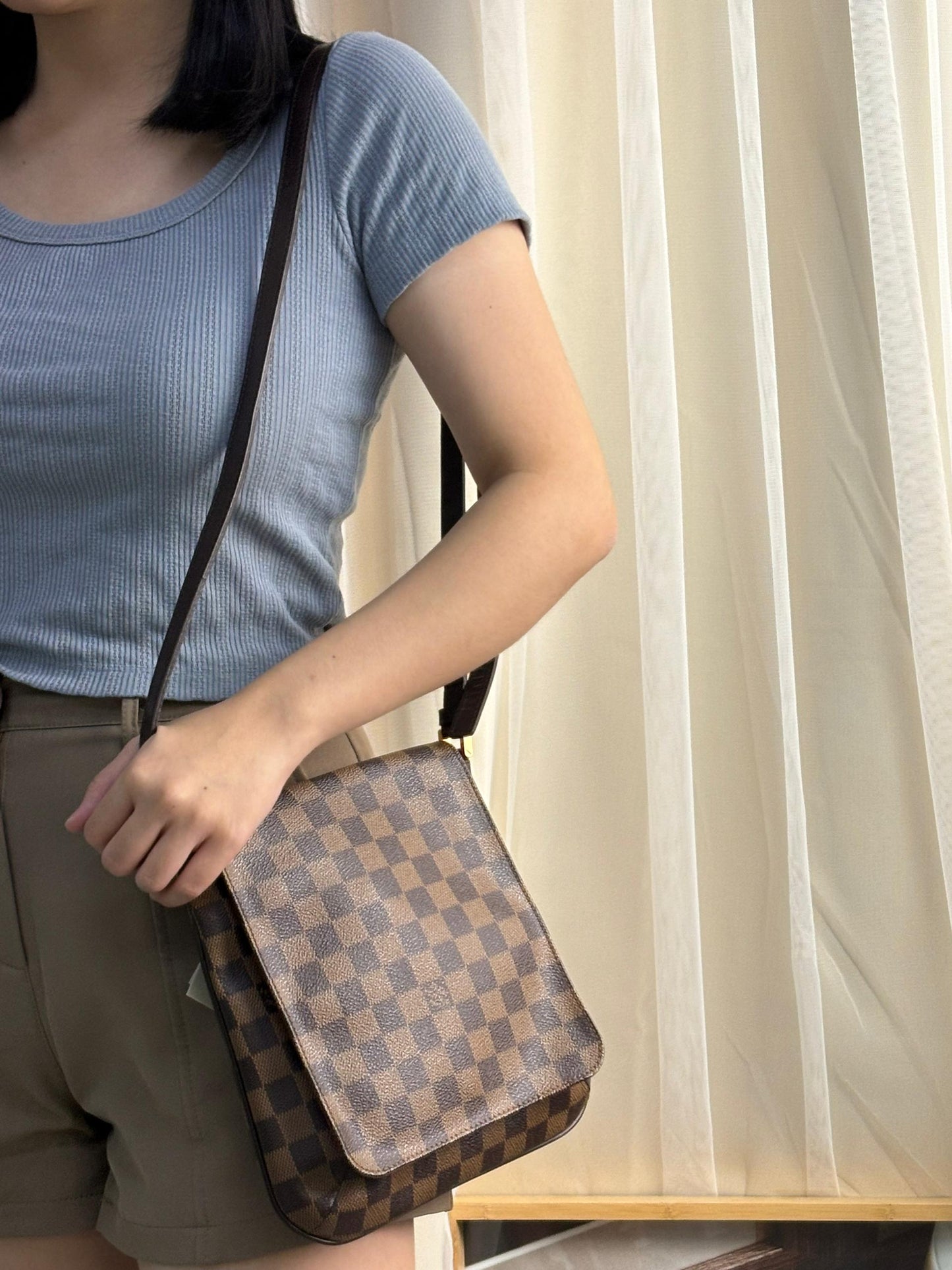 LV Damier Ebene Musette Salsa Crossbody