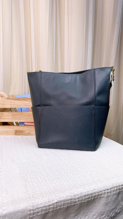 Celine Black Calfskin Large Sungle Bag GHW