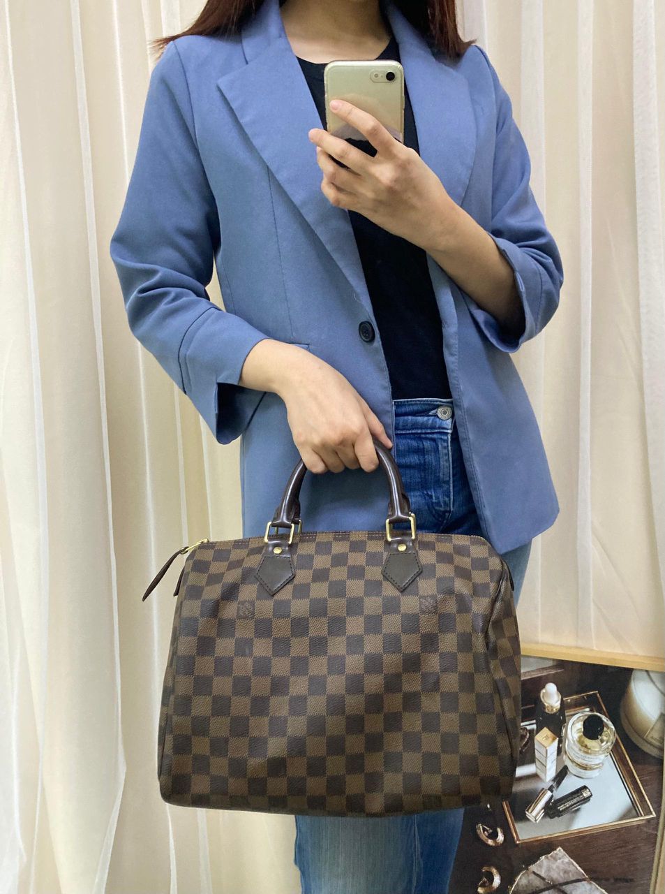 LV Damier Ebene Speedy 30