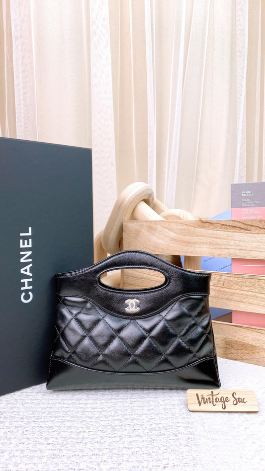 Chanel Black 31 Nano Bag Calfskin (GHW)