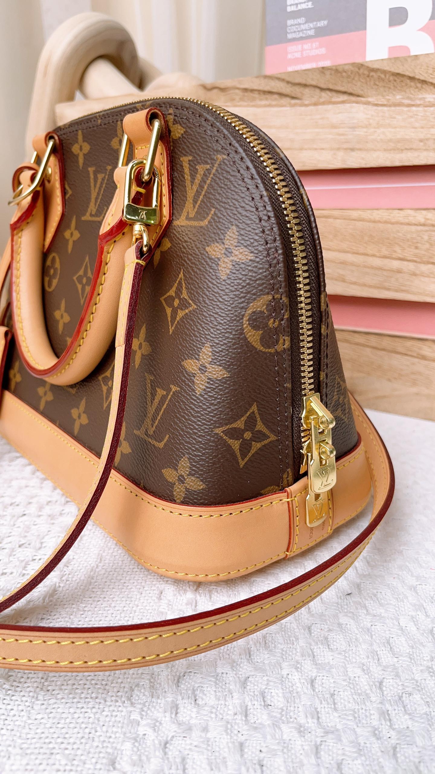 LV Monogram Alma BB with Strap