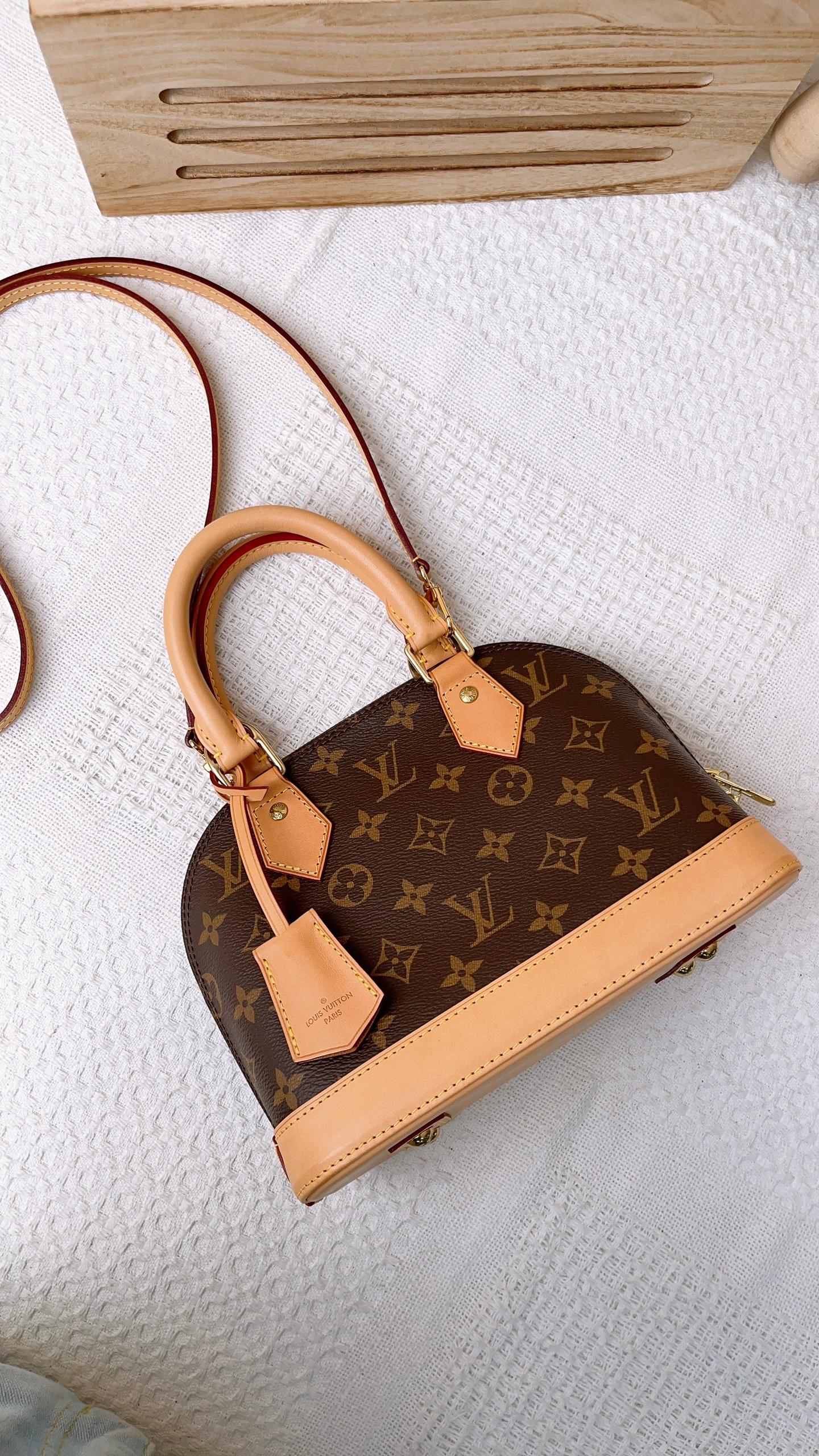 LV Monogram Alma BB with Strap