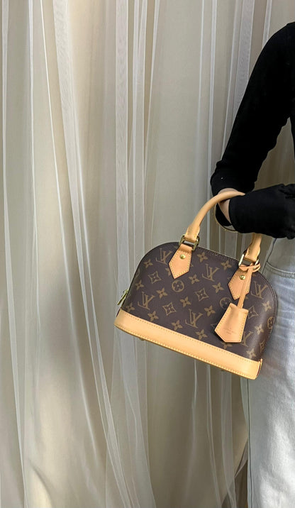 LV Monogram Alma BB with Strap