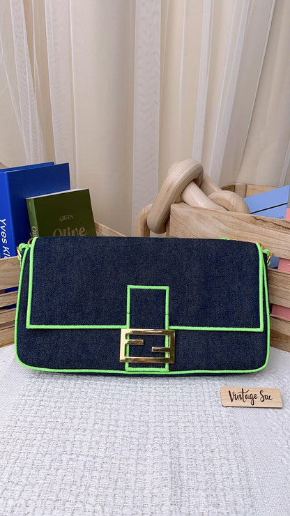 Fendi Denim Baguette MM