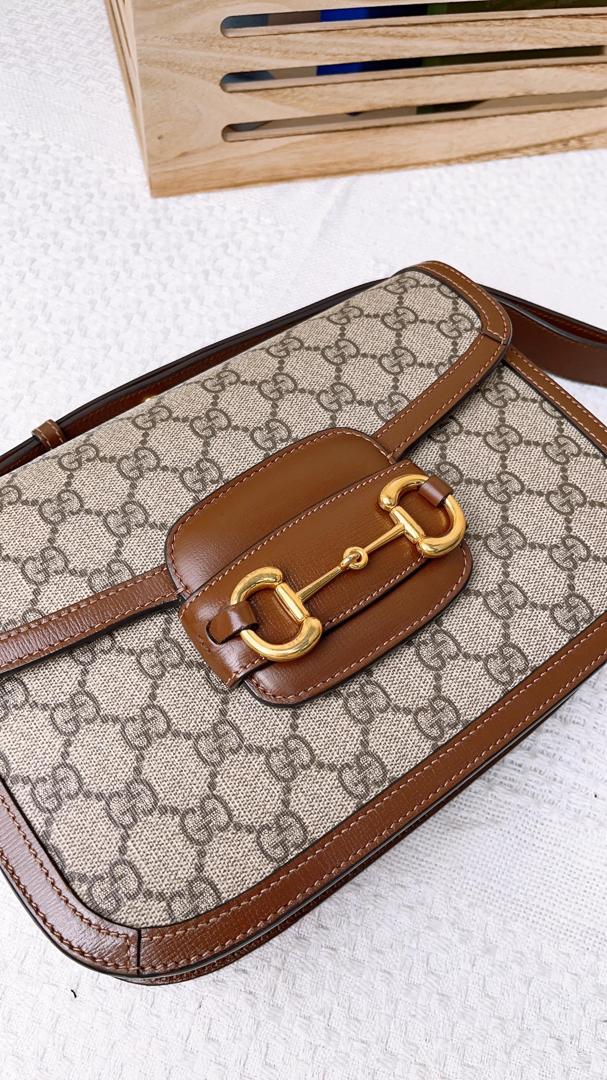 Gucci Brown Classic Horsebit 1955 (GHW)