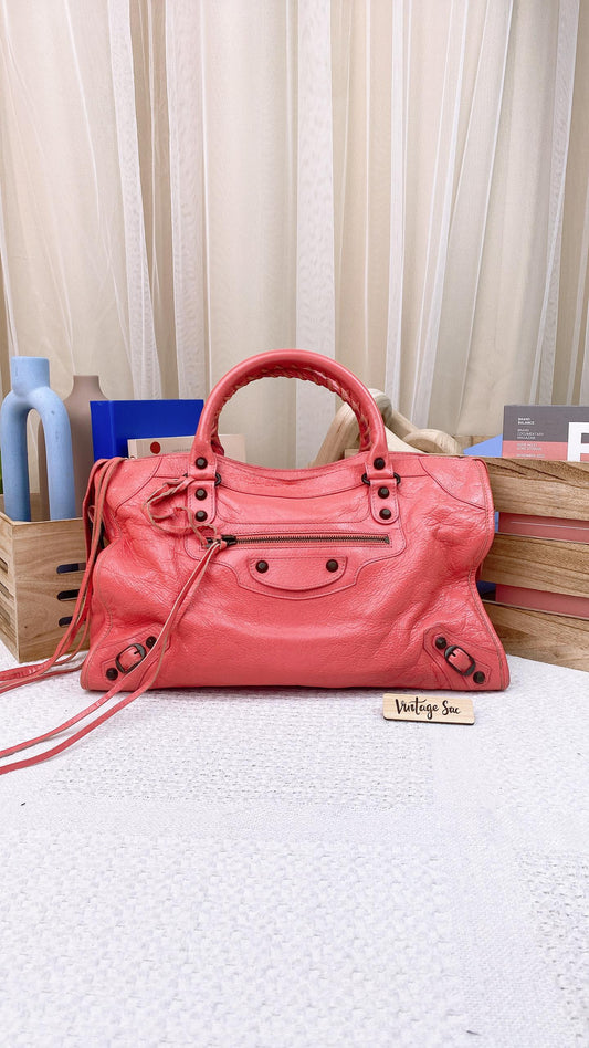 Balenciaga Pink City Bag