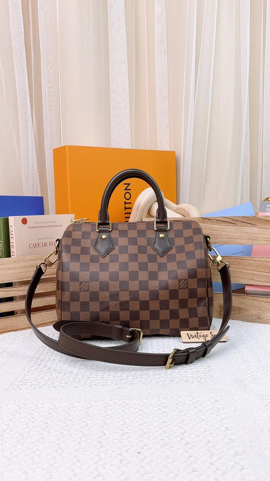 LV Damier Ebene Speedy 25 Bandouliere