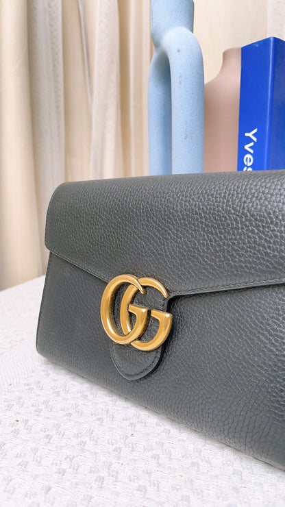 Gucci Black GG Wallet (GHW)