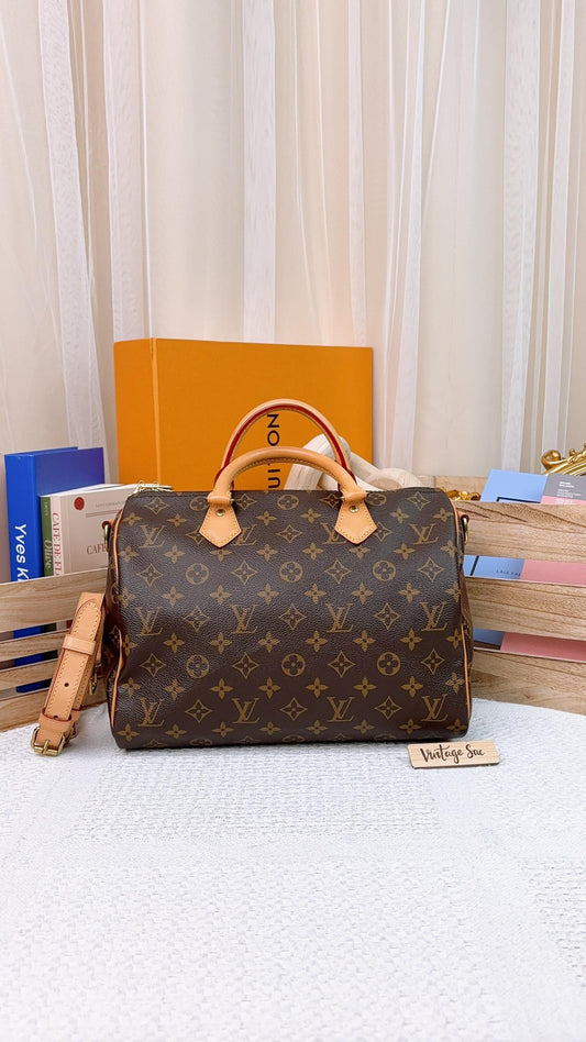 LV Monogram Speedy 30 Bandouliere