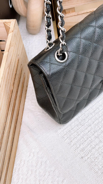 Chanel Black Caviar Medium CF SHW