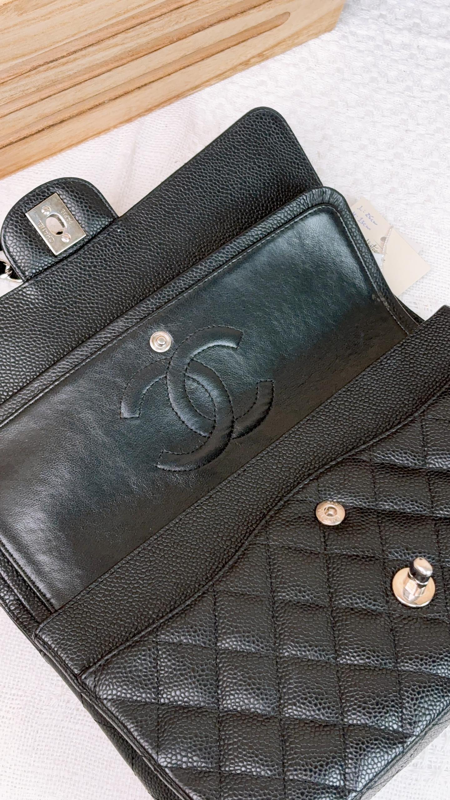 Chanel Black Caviar Medium CF SHW