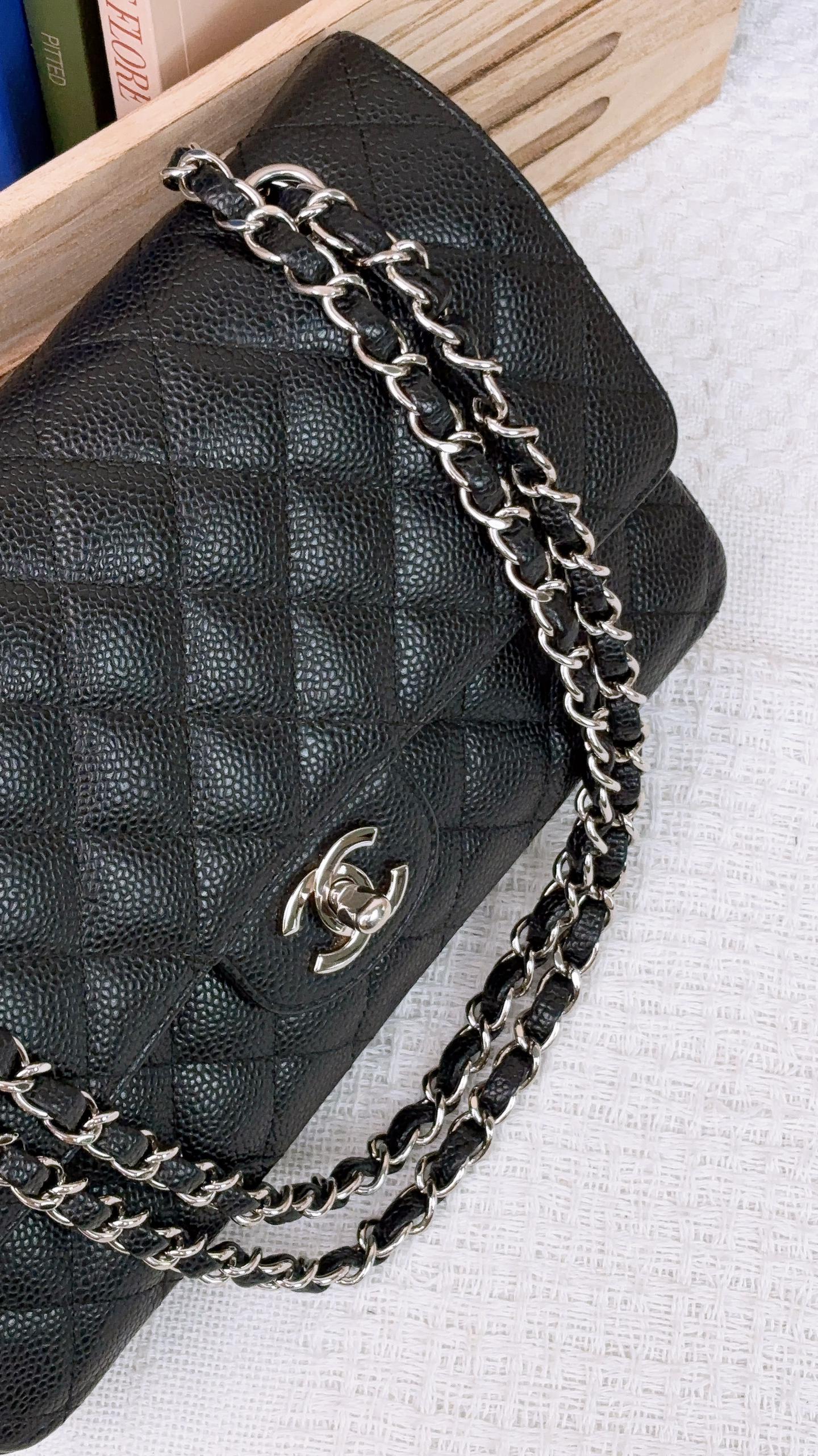 Chanel Black Caviar Medium CF SHW