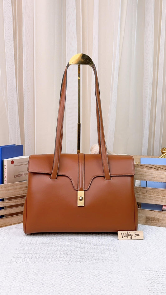 Celine Tan Calfskin Medium Soft 16 Tote