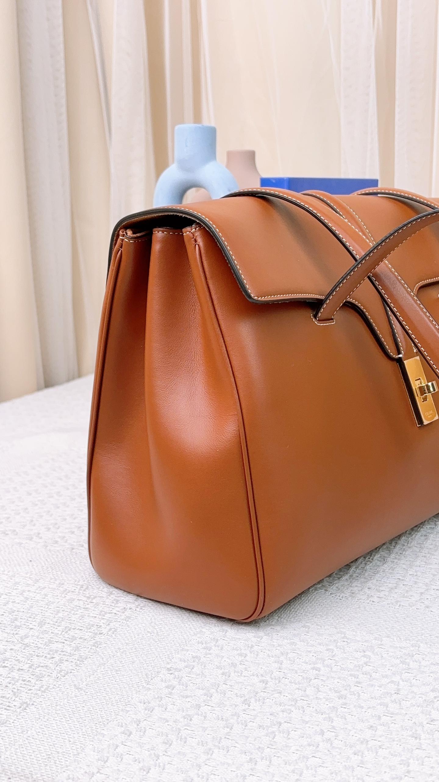 Celine Tan Calfskin Medium Soft 16 Tote