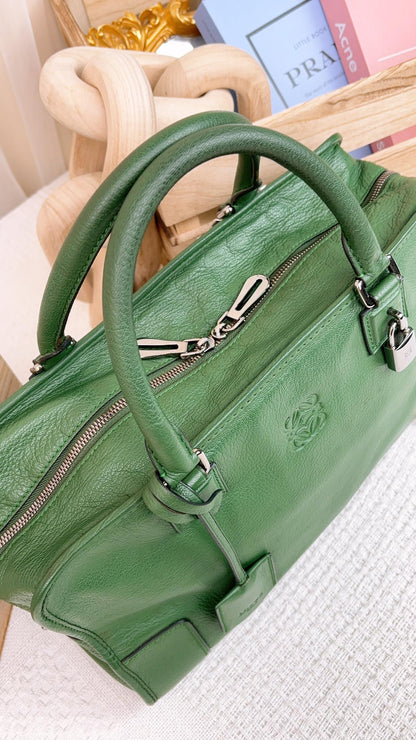 Loewe Green Calfskin Amazona 36 Bag