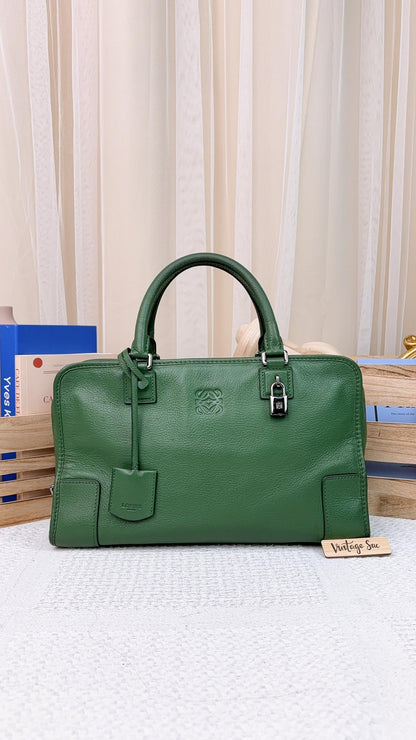 Loewe Green Calfskin Amazona 36 Bag