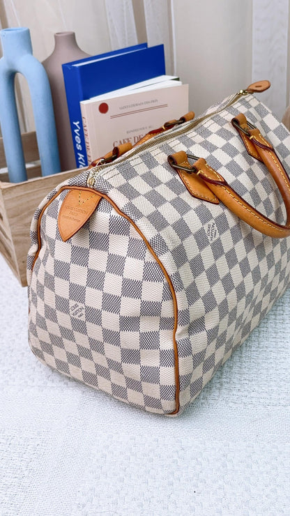 LV Damier Azur Speedy 30