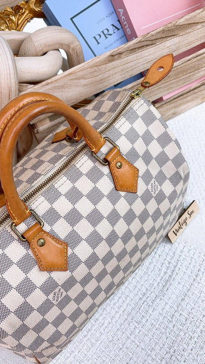 LV Damier Azur Speedy 30