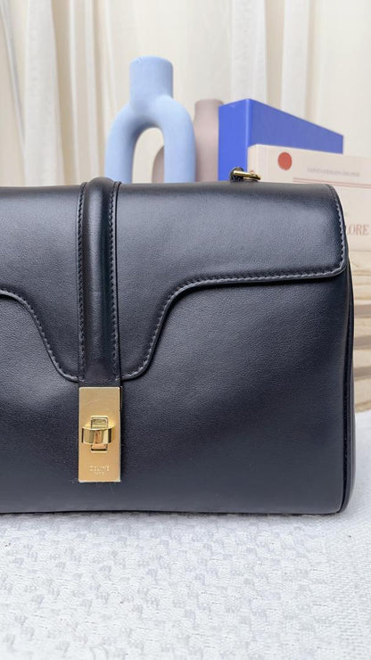 Celine Teen Soft 16 Black in Smooth Calfskin (GHW)