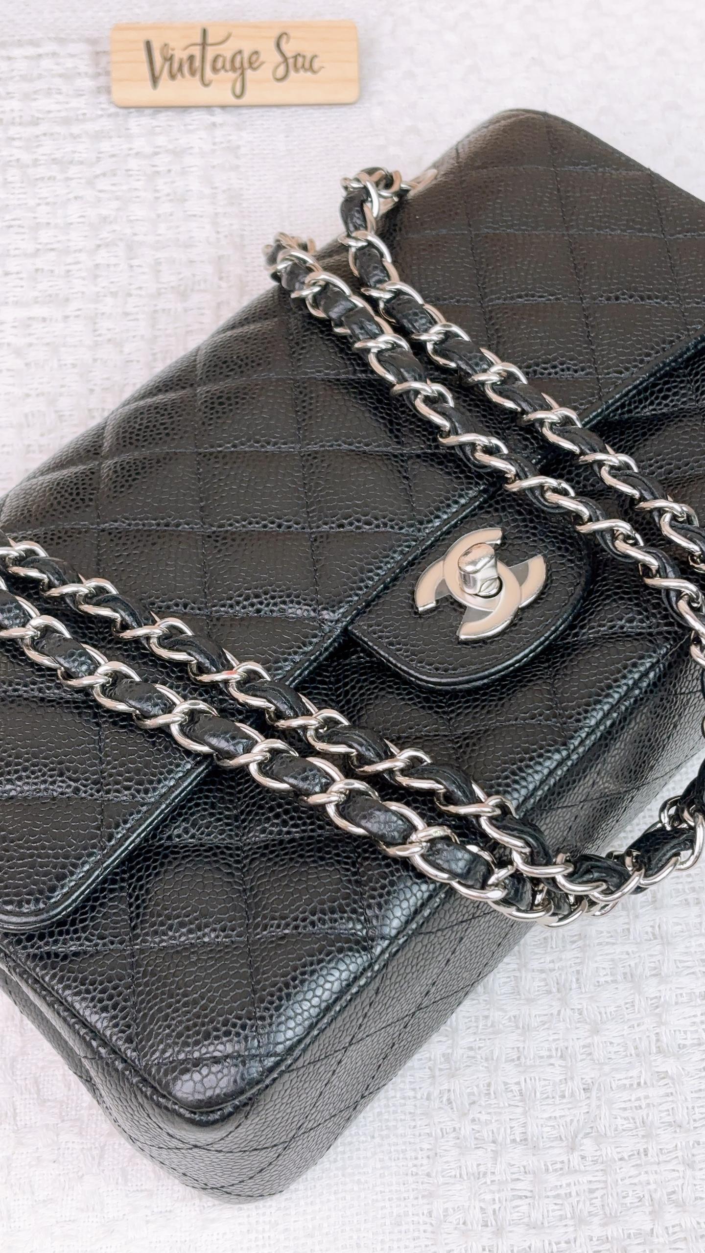 Chanel Black Caviar Medium CF SHW