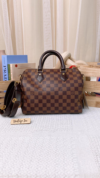 LV Damier Ebene Speedy 25 Bandouliere&nbsp;