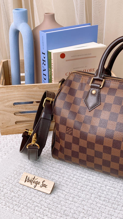 LV Damier Ebene Speedy 25 Bandouliere&nbsp;