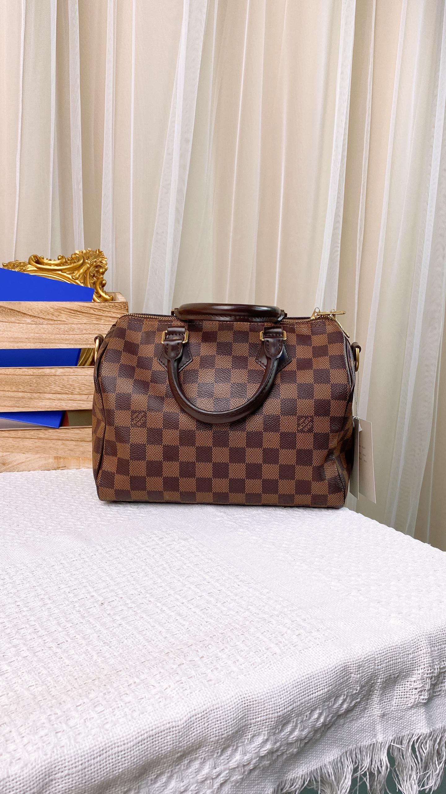 LV Damier Ebene Speedy 25 Bandouliere&nbsp;