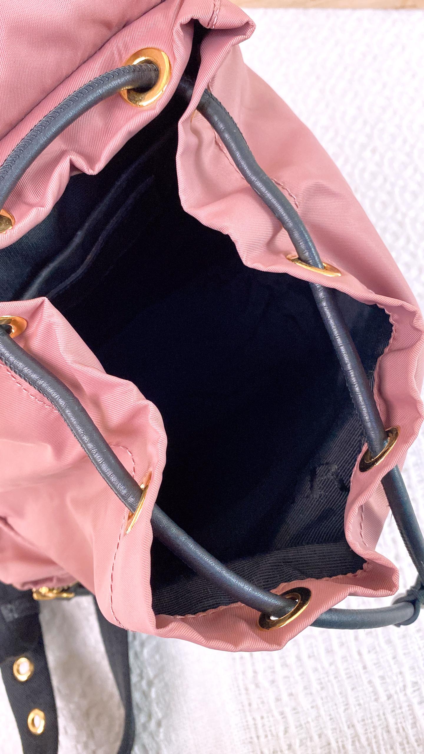 Burberry Pink Nylon Rucksack Backpack