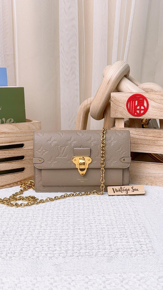 LV Tourterelle Empreinte Vavin Chain Wallet