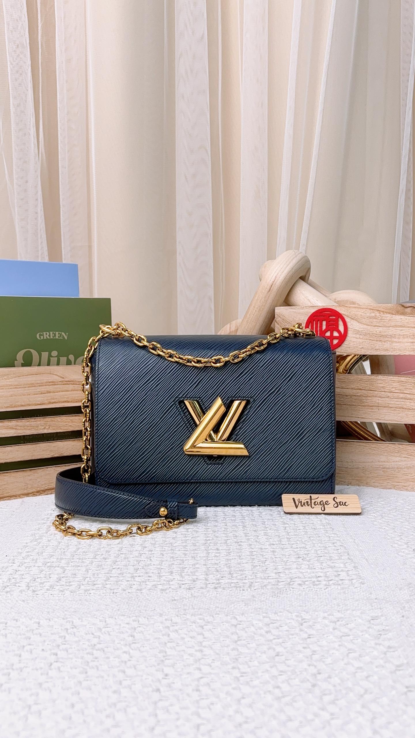 LV Navy Epi Twist MM GHW