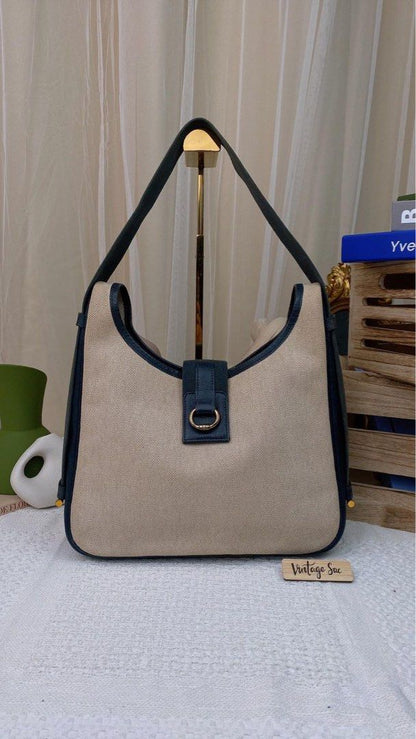 Hermes Blue/Beige Tasko Bag