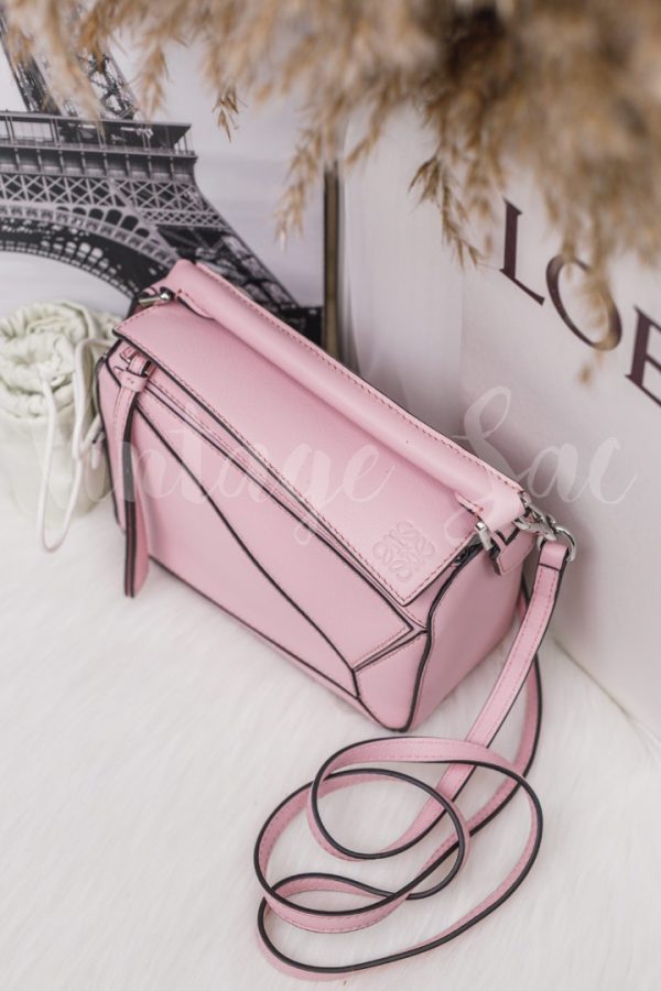 JZ758 Loewe Pink Mini Puzzle Bag