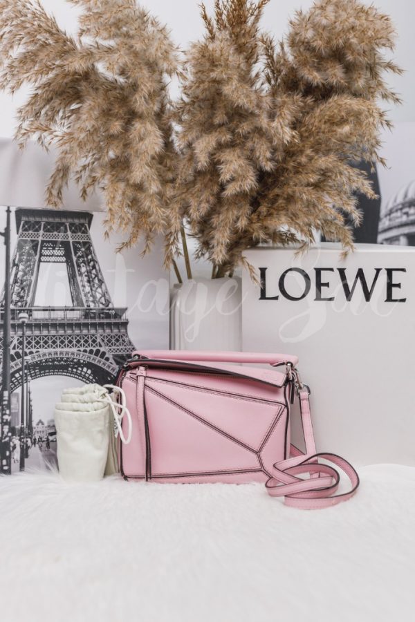 JZ758 Loewe Pink Mini Puzzle Bag